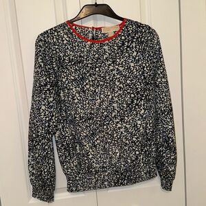 MICHAEL KORS Banded Tree  Blouse